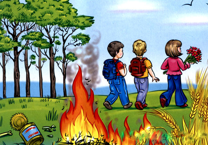 Пожарная безопасность детей в лесу